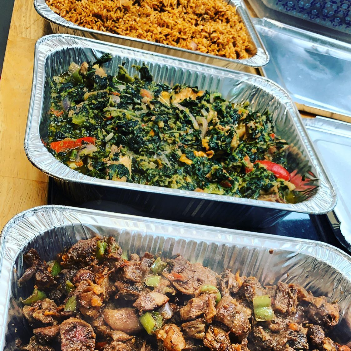 Elegant catering setup